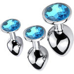 Vibby's 3PCS Anal Training kit Women Butt Plug, Anal Plug 3Pcs Set Anal Trainer Jewel Prostate Massage Sex Toy Kit, Anal Kit for Beginner Couples Large/Medium/Small, Adult Sex Toys & Games