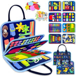Busy Board Montessori Toys For Toddler Boy Birthday Gifts, Busy Book Sensory Learning Toys For Toddlers, Toddler Boy Airplane Car Travel Toy Educational Activities