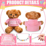 Big Sister Gift Set Big Sister Bear With Bracelet Necklace Jewelry Stuffed Animal Bear Toy Gift For Little Girls Christmas