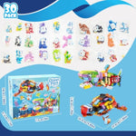30 Packs Ocean Party Favors For Kids 895 Pcs Mini Marine Animals Building Blocks For Goodie Bag Stuffers, Bulk Classroom Prizes, Christmas Birthday Party Favors For Boys Girls Ages 6-12