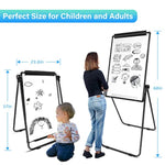 36 x 24 Inch Portable Dry Erase Board Easel with Adjustable Stand for Classroom & Office