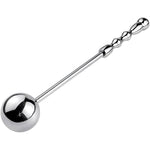 Stainless Steel Dildo Massage Wand, Metal Anal Plug Masturbation Pleasure Stick Anus Stimulation, Anal Training & Stretching Sex Toy For Beginners & Experienced Users (M 9.25''X1,5''X1,5'')