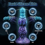 10'' Huge Fantasy Monster Dildo, Thich Knot Dragon Dildo With Suction Cup, Large Anal Dildos With Knotted Horse Shape, Silicone Sex Toy For Man Women Couple