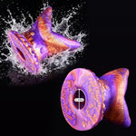 Hollow Anal Plug Butt Plug Anus Vagina Expander Enema Douche Kit Liquid Silicone G-spot Dildo Adult Sex Toys for Men Women