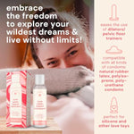 Water Based Lube - Versatile, Natural Feel - Toy And Silicone-Friendly For All Your Adventures - Water-Play & Edible - Made In Usa - Personal Lube For Women, & Couples (4 Fl Oz)