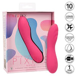 Liquid Silicone Pixies Ripple – Rechargeable Travel Size Mini Vibrator –Waterproof Adult Sex Toy For Women – Pink