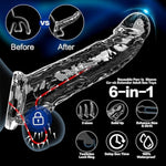 3 Size Reusable Penis Sleeve Cock Ring, Soft Clear Cock Sleeve Penis Extender Adult Sex Toys For Men Women, Durable Penis Enlarger Male Sex Toys For Couples Pleasure