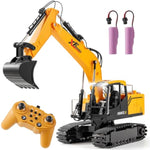 Rc Excavator Toys For Boys Age 3, 4, 5, 6, 7, 8, 9, 10+ Years Old, 13Ch Excavable Remote Control Construction Toys With Alloy Shovel/Lights/Sounds, Ideal Christmas Birthday Gifts For Kids