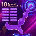 Vibrating Butt Plug Anal Beads - Anal Toys Sex Toys, Anal Vibrators Men Prostate Massager Wand Sex Novelties, G Spot Vibrater Sexual Pleasure Tools For Women, Adult Toys For Couple 10 Vibration