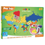 Mapology World Map Puzzle - Includes Country Flags & Capitals | Fun Jigsaw Puzzle Kids Ages 5-8 | Educational Toys For Ages 8-13 | Christmas Gifts For Girls & Boys 5, 6, 7, 8, 9, 10, 11, 12