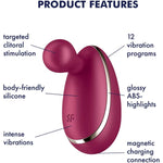 Spot On 1 Vibrator Sex Toy | Adult Toys For Women | Lay-On Vibrator With Magnetic Charging Port | Vibrating Sexual Pleasure Device | Stimulation Vibrators (Bordeaux)