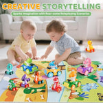 10 Pcs Dinosaur Car Toys With Playmat/Storage Bag|Baby Toys For 1 2 Year Old Boy|1 Year Old Boy Gift For Infant|First Christmas Birthday Gifts For Toddler 1-3|Stocking Stuffers For Kids