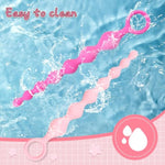 Silicone Butt Plug For Massage Of The Prostate Anal Plugs For G-Spot Sex Toys For Couples Adult Anal Beads Products With 7 Balls (Purple)