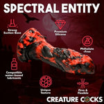 Grim Reaper Silicone Dildo For Men, Women & Couples. Firm And Flexible, Strong Suction Base, Fantasy Dildo, Unique Texture. Premium Phthalate-Free & Body-Safe Silicone. 1 Piece, Red
