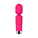 Rechargeable Mini Wand Massager for Women with 8 Speeds and 20 Vibration Modes, Wireless Clitoral and Body Relaxation Massager, Travel Size Personal Wellness Device for Discreet Use (Purple)