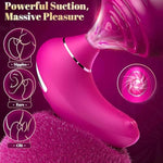 Women Vibrator Adult Sex Toys - Upgraded Adult Toys Sucking Vibrator Sex Toys, 9 Sucking & Vibrating Rose Sex Toy Clitoral Nipples Stimulator Sex Machine Adult Toy For Adults Female Couples