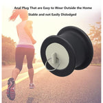 3 Piece Hollow Butt Plug Sex Toys Set With Removable Cap Silicone Anal Plugs Speculum In 3 Sizes Anal Tunnel Plug Dilator For Women Men (Black)