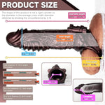 Adult Penis Sleeve Pennis Extender Cock Sleeve,Cyberpunk Pennis Extender Sex Toys - Pumps & Enlargers,Delay Ejaculation Penis Time Expand,Suitable For Sex Toys Intimate Play With Couples (T205-F)