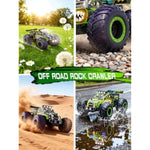 Remote Control Car,Rc Cars Toy,High Speed 20 Km/H Rc Truck Off-Road With 2 Headlights And 2 Rechargeable Battery,Dinosaur Toys Gift For Adult Boys Kids 4+ Years
