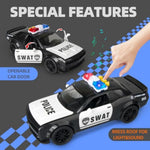 4 Packs Emergency Vehicle Toy Playsets, Including Garbage Truck Play Police Car,Ambulance And Fire Truck With Spray,Lights & Sounds,Birthday Christmas Party Gifts Toys For Boys 3-5