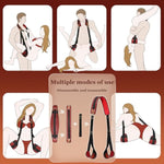 Sex Swing Door Bdsm Bondage Thigh Restraints With Adjustable Sex Straps Hardware Buckle Leather Soft Plush Kinky Adult Sex Toys For Men Women Couples