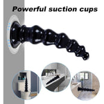 9.4 Inch Anal Dildo, Extra Long Thick Anal Plug With With 6 Beads, Vaginal Anal Stimulation G-Spot Prostate Massage Butt Plug With Strong Suction Cups For Women Men