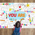 Giant Coloring Poster for Kids - Positive and Uplifting Artwork