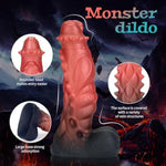 9.25In Fantasy Dragon Dildo Realistic Huge Silicone Dildo For Women, Men & Couples Waterproof, Big Thick Dragon Shaped Sex Toy Red(M)