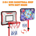 Kids Basketball Hoop - Adjustable Height 2.9Ft-6.2Ft Toddler For Kids, Goal Indoor & Outdoor Toys Backyard Outside Boys Age 3 4 5 6 7 8 Years Gift