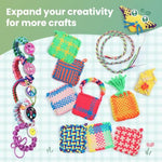 2-in-1 Weaving Loom Kit for Kids with 6 Potholders & 10 Friendship Bracelets