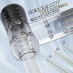 3D Realistic Pocket Pussy With 12 Stimulating Beads & Suction Technology - Transparent Tpe Sleeve, Realistic Textured Design, Portable Discreet Sex Toy For Men (Black+Transparent)