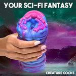 Cyclone Squishy Alien Vagina Stroker for Men & Couples. Soft & Squishy, Fantasy Vagina Stroker. Unique Textured Inner Tunnel. Premium Silicone. 1 Piece, Pink and Blue.