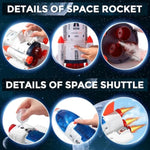 Large Space Exploration Astronaut Kids Toy, Rocket & Shuttle With Light/Sound & Spray Effects, Outer Space Playset Series