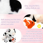 5 Pcs Cow Stuffed Animals Set Mommy Cow And 4 Baby Plushies With Magnets 9.8 Inch Plush Animals Toy Gifts For Kids Birthday Party Favors Farm Decorations Party Christmas