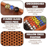 15-Inch Wooden Chinese Checkers Board Game Set – Classic Strategy Game With 72 Glass Marbles, Dual-Sided Storage Drawer, Family Board Games For Adults, Educational Travel And Indoor Game