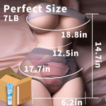 -7 Lb 3D Male Sex Doll Realistic Sex Doll Ass Masturbator Doll For With Soft Big Boobs Big Butt Pussy Ass For Men Pussy Torso Sex Doll Anal Sex Toys Portability Small Sex Doll