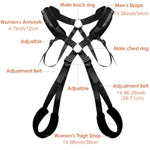Bdsm Bondage Love Slings For Couples?Adult Sex Toys Sex Swing Bondage Slave Leather Sex Sling Adjustable Strap, Handcuffs Leg Restrainer Split Adult Toys For Couples