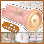 Lagre Double Ended Realistic Dildo, 8.4" Silicon Thick Dildo With Strong Suction Cup For G-Spot Anal Stimulation Hand Free Play, Realistic Penis Sexual Pleasure Tools For Women Man Couple