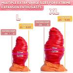 Huge Anal Plug: Silicone Butt Plug With Suction Cup, Dual-Color Butt Plugs Designed For Anal Expansion - Soft Anal Dildo For Men, Prolapse Olive-Shaped Anal Plugs For Thrusting Butt Plugs (A1100-L)