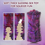 Male Masturbator Cup Pocket Pussy Sex Toys for Men,Soft Silicone Stroker Masturbation Sleeve Fantasy Monster Sex Doll,Sucking Blowjob Machine Penis Trainer with Realistic Textured Vagina & Tight Anal