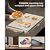 Warming Mat for Food,Food Warming Mat,Electric Warming Tray for Buffets Party and Home Daily Use,Heating Fastly in 10s,Portable Design,Timed Function for Your Family.