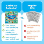 DIY Shrink Art Charms Kit, 28 Piece Cute Crew