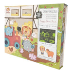 Happy Barn Farm Story Puzzle | 3+ Years | Size 20" X 15.5" | 26 Piece Set | 2 Figures And 2 Mini Puzzles Included | Glow In The Dark | Problem Solving | Puzzles Collection |