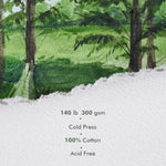 7.6 x 7.6 Watercolor Sketchbook, 30 Sheets, 140 lb 300 GSM Cotton Paper