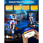 Robot Building Kits For Kids, Stem Toys For Boys Age 8-12, App & Remote Control Educational Coding Building Sets, Programmable Robot For Kids, Rechargeable Robotic Kit Gifts For Girls Boys