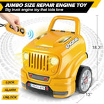 Toys For 3, 4, 5, 6, 7, 8 Years Old Boys, Large Truck Engine Toys For Kids 3-5, 5-8 Years Old, Mechanic Repair Set For Boys, Big Truck Builder Kit, Ideal Christmas, Birthday Gifts