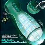 Upgraded Automatic Moaning Sucking Male Masturbator -App Control, 9 Vibration Hands Free Electric Pocket Pussy 9 Suction & 9 Squeeze, 3D Male Stroker Toy Blowjob Machine, Adult Sex Toys For Men