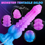 11 Inch Huge Horse Squirting Dildo, 2.86" Diameter Thick Tentacle Knotted Dildo With Strong Suction Cup, Monster Ejaculating Toy With Big Knot, Giant Anal Sex Toys For Men Women Couples