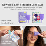 Menstrual Cup - Soft Reusable Period Cups for Women - Small, Purple