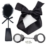 Feather Tickler Handcuffs Paddle Pu Leather Sex Paddle Sexy Eye Mask Toy Handcuffs With Keys Blindfold Whip Paddle